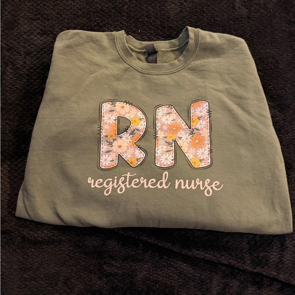 Gildan Olive Green Heavy Blend Sweatshirt
